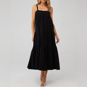 Araminta James Sunset Maxi Summer Black Dress Size XS